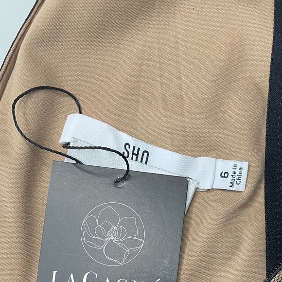 SHO by Tadashi Shoji Black Sequin Stripe Sleeveless Jumpsuit - Picture 7 of 7